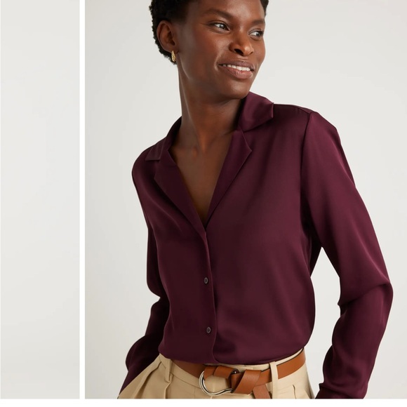 Quince Burgundy Blouse - Picture 2 of 2